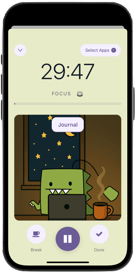 Focus without fighting it